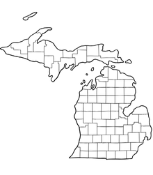 Michigan Outline of State of Missouri